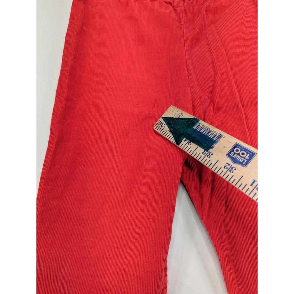 Vintage Red Corduroy Tunic and Pants Set 12 Months Holiday Retro Classic - Picture 9 of 9